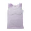Ropa interior térmica sin costuras de terciopelo para niña Otoño e Invierno chaleco antibacterial para protección del abdomen de estudiante chaleco para niña con almohadilla en el pecho