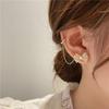 Pendientes coreanos Dongdaemun Bow 2023 Nuevos Pendientes de Tachuela de Diseño de Nicho de Lujo Ligero de Moda para Mujer