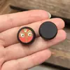 Nuevos accesorios de marca redonda de cinco vías del dios de la riqueza de sándalo pulsera DIY hecha a mano accesorios de pulsera joyería colgante joyería de juego de texto