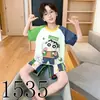 Pijama de Hilo de Seda Helada para Niños de Suegros Verano Infantil Delgado Aire Acondicionado Niños Grandes Manga Corta Ropa de Casa Traje