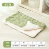 Manta para pet, estilo coreano e japonês, cor sólida, manta quente para gatos, flanela espessa, cama para cachorro, tapete de dormir para cachorro, suprimentos para pet