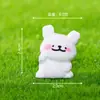 Micro Paisagem Criativa Desenho Animado Cor Sólida Cachorro Branco Boneco Caixa Surpresa Decoração Acessórios Carro Desktop Pequenos Enfeites Atacado