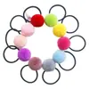 Elásticos de Cabelo com Pom-Pom Coloridos Pequenos Elásticos Suaves para o Cabelo Elásticos para Cabelo de Bebê Acessórios de Cabelo Fofos para Meninas