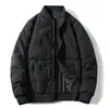Chaqueta Ligera de Plumas Otoño e Invierno 2025 Chaqueta de Cuello de Béisbol para Hombre Cárdigan Relleno de Pato Gruesa Cálida Chaqueta Casual Chaqueta