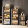 Armario Plegable para Ropa para Uso Doméstico, Armario Sencillo, Caja Organizadora para Ventana de Mirador, Caja de Almacenamiento de Plástico con Puerta Enrollable