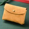 Cartera para Monedas de Doble Capa para Hombres y Mujeres, Bolso para Tarjetas, Bolsa para Monedas de Gran Capacidad, Cierre a Presión, Bolsa Suave, Cartera Pequeña Mini Corta