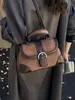 Bolsa de Ombro Transversal Feminina Suede Versátil Moda Exquisita Casual Simples Estilo Estrangeiro Estilo Coreano 2025