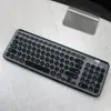 Película protectora para teclado Bluetooth inalámbrico Logitech K780, a prueba de polvo, impermeable, cubierta de silicona cóncava-convexa para Logitech