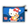 Nuevo Monedero Grande de Navidad de Hello Kitty para Niños, Bolso de Mano con Asa Larga de Gran Capacidad para Cosméticos, Lindo Bolso Cruzado
