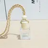 Frasco de perfume quadrado transparente frasco de perfume quadrado aberto frasco vazio frasco de vidro pingente para carro pingente para carro