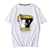 Teoría de la bala rueda de bala rota juego de baile anime periférico levanta la mano oso sonrisa oso manga corta principal camiseta de algodón verano