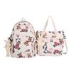 Mochila Bonita con Estampado de Oso Conejo de Gran Capacidad Bolsa de Hombro Coreana Ins Mochila Escolar Moderna Ligera para Estudiante de Secundaria