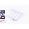 Calcetines de mujer de primavera y verano, calcetines de rayas paralelas, calcetines de moda universitaria, calcetines de pelo blanco y negro, calcetines de algodón, calcetines al por mayor