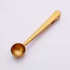 Balança de Cozinha de Aço Inoxidável 304 Clip Medidor Colher Medidora Clipe Selador de Sacos Multifuncional Colher Medidora de Grãos de Café Colher de Chá