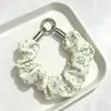Goma para el pelo de tela floral fresca, correa para teléfono, suave y versátil, estilo corto, correa portátil anti-pérdida, en stock