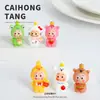 Lindo Animal 3D Personaje Estrella Resina Muñeca Creativa Adornos Decoraciones de Escritorio Colgantes de Llavero Venta al por Mayor