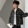 Jaqueta Camisa Masculina Primavera e Outono 2026 Nova Roupa Infantil Primavera Casual Xadrez Manga Longa Roupa de Primavera para Meninos