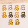 Accesorios para Joyería de Aleación Retro DIY Colgante de Oso Hueco Collar Pulsera Pendientes Colgante Decorativo Venta Caliente Transfronteriza