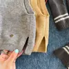 Chaleco suéter de otoño e invierno para niños, top cárdigan moderno estilo coreano, chaleco de punto cálido para niños y niñas