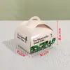 Caja Portátil para Pastel de Mousse Caja Desechable para Pastelería Caja para Postre de Queso Rollo Suizo Caja de Embalaje para Alimentos Horneados