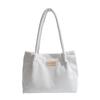 Bolsa de Ombro Casual Simples Estilo Japonês Nova Moda de Veludo Transfronteiriça Bolsa Feminina Grande Capacidade Versátil Portátil Bolsa Tote