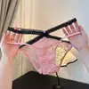 Não Me Toque~Calcinhas Sexy de Renda Estilo Francês para Mulheres, Finas e Respiráveis, Design Cruzado Vazado, Calcinhas de Puro Desejo Femininas