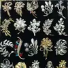 Broche de Collar, Pin de Corsage de Moda, Estilo Europeo y Americano Versátil, Broche de Perla y Pedrería A1004