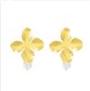 Pendientes de flores de perla fresca estilo Mori Pendientes de flores rosas y amarillas Pendientes pastorales de primavera y verano
