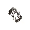 Anillo Vintage de Aleación de Espina con Apertura Ajustable, Popular Bestseller Transfronterizo en Europa y América, Moda Retro Única
