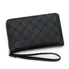 Billetera de Color Sólido en Relieve Estilo Coreano Linda Cartera Larga para Monedas Gran Capacidad para Mujer Multitarjeta con Cremallera Bolso de Mano para Teléfono Móvil para Mujer
