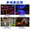 Cinta base de tela fluorescente alta adherencia sin residuos UV luz púrpura reflectante cinta de advertencia de posicionamiento para piso de escenario OEM personalizado