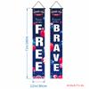 Decorações de Festa Amazon Mais Vendidas Transfronteiriças Cortina de Porta de Varanda Bandeira do 250º Aniversário Americano Dia da Independência Couplets Personalizados