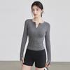 Roupas de Yoga Outono e Inverno 2026 para Mulheres, Roupas de Treino de Manga Longa, Tops Esportivos para Treino, Roupas de Pilates e Fitness para Mulheres com Efeito Emagrecedor