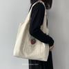 Bolso de Lona de un Solo Hombro Modelo Nuevo 2026 para Mujer, Bolso Tote Casual Fresco Artístico Estilo Japonés Simple