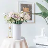 Vaso Decorativo de Plástico Cerámico Imitación Estilo Escandinavo al por Mayor Florero Creativo Botella Decorativa Decoración del Hogar Florero Hidropónico Ins
