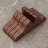 Pantalla base de madera maciza soporte de partición pata soporte base pie soporte pie base pata polea móvil enderezado fijación