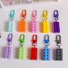 Blocos de construção coloridos Pequena Porta Cadeia Chaveiro Pingente Estudante Telefone Móvel Bolsa Acessórios Decorativos Simples Enfeites Pendurados Presente para Namorada