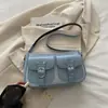 Elegante bolso de hombro retro de nicho para mujer, bolso cuadrado pequeño estilo coreano, popular bolso baguette nuevo para otoño e invierno 2026