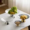 Plato de Fruta con Drenaje Accesible Lujo Creativo Elegante Moderno Hogar Cesta de Fruta Mesa de Café Sala de Estar Barra Hotel Plato para Dulces y Snacks