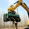 Escavadeira com Grande Implemento Hidráulico de Limpeza, Máquina de Limpeza de Terreno Totalmente Automática, Máquina de Paisagismo, Escavadeira de 60 Toneladas, Máquina de Irrigação