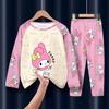 Pijamas para niñas, primavera y otoño, bonitos y finos, para el hogar, ropa con aire acondicionado, venta al por mayor.