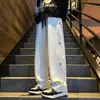 Pantalones de Calle Americanos para Hombre Primavera Otoño 2026 Nueva Marca de Tendencia Versátiles Sueltos Pierna Recta Sentido del Diseño Estrellas Pantalones Casuales