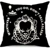 Funda de Almohada Halloween Calabaza Divertida Transfronteriza Amazon Estampado de Lino Funda Decorativa para Cojín de Sofá del Hogar