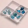 Pedra preciosa Azul Oceano de Corte Princesa Pedra Solta Pedra Solta Azul Oceano Transmissão ao Vivo Venda Quente Acessórios para Joias DIY Pedra Solta de Zircônia