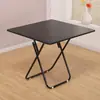 Mesa Plegable para Uso en Casa, Mesa de Comedor, Mesa de Comedor Simple para 4 Personas, Mesa Cuadrada Pequeña, Mesa Cuadrada Portátil para Puesto al Aire Libre