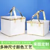 Bolsa Térmica para Pasteles Impermeable No Tejida Bolsa de Aislamiento Frío Bolsa de Regalo para Restaurante de Mariscos para Llevar Lonchera de Postre Bolso de Mano