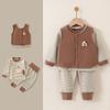 Ropa para Niños Recién Nacidos Ropa y Pantalones de Otoño para el Hogar Niños y Niñas Pijamas de Otoño e Invierno Ropa Interior para Niños Ropa y Pantalones de Otoño
