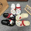 2025 Nuevo Estilo Zuecos Hebilla de Zapato Ins de Gama Alta Dibujos Animados Cuerda Trenzada Gato Lindo Moda Versátil Estilo Hada Hebilla de Zapato