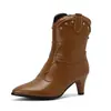 Botas para Mujer de Costura con Remaches para Comercio Exterior para Otoño e Invierno Botas Europeas y Americanas Botas de Tacón Alto Botas de Talla Grande 40 Botas de Jinete 48 Botas Cortas Nuevas