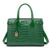 Bolsos nuevos 2022 bolso de tres piezas vintage europeo y americano para mujer textura de cocodrilo hombro portátil bandolera